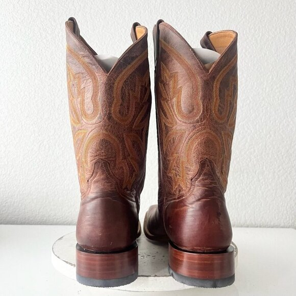 NEW Rod Patrick Mens Cowboy Boots 14.5A Perro Loco Brown Western Square Toe - Picture 3 of 11